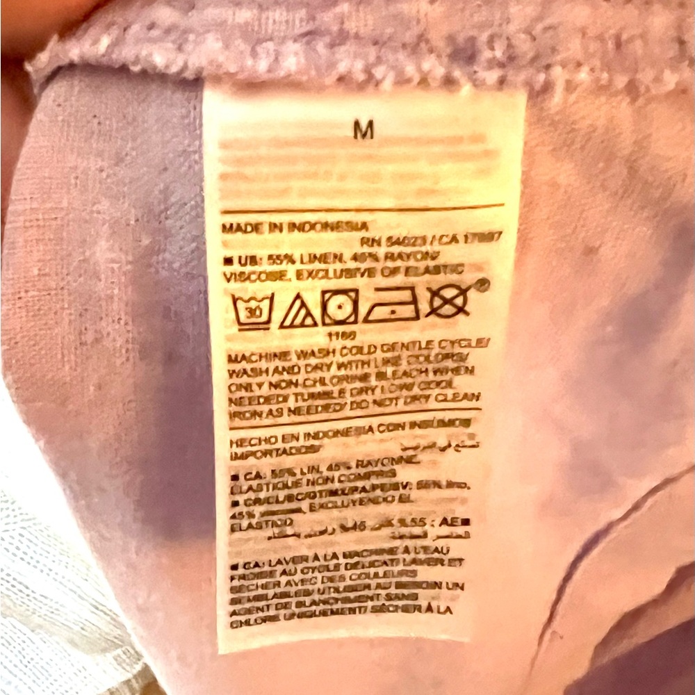 Old Navy Lilac Linen Sweetheart Sundress - Picture 7 of 7